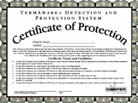 Termaware Certificate of Protection